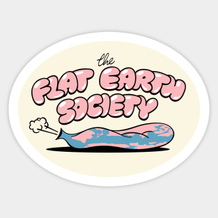 The Flat Earth Society Sticker